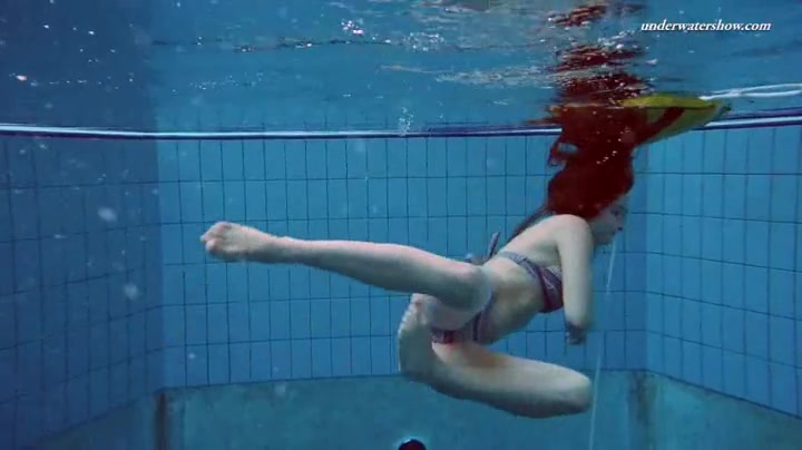 Underwater With A Bikini Girl Stripping In The Pool Teen