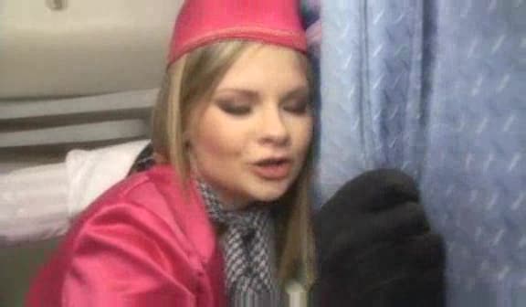 Plane Girl Fucked - Anally fucking the slutty stewardess on a plane - Uniform Porn